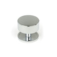 This is an image showing From The Anvil - Polished Chrome Kelso Cabinet Knob - 38mm (Plain) available from T.H Wiggans Architectural Ironmongery in Kendal, quick delivery and discounted prices