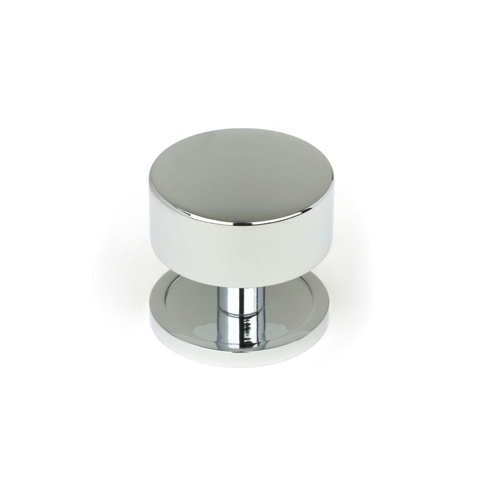 This is an image showing From The Anvil - Polished Chrome Kelso Cabinet Knob - 38mm (Plain) available from T.H Wiggans Architectural Ironmongery in Kendal, quick delivery and discounted prices