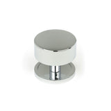 This is an image showing From The Anvil - Polished Chrome Kelso Cabinet Knob - 38mm (Plain) available from T.H Wiggans Architectural Ironmongery in Kendal, quick delivery and discounted prices