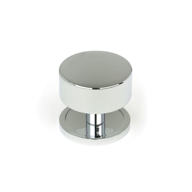 This is an image showing From The Anvil - Polished Chrome Kelso Cabinet Knob - 38mm (Plain) available from T.H Wiggans Architectural Ironmongery in Kendal, quick delivery and discounted prices