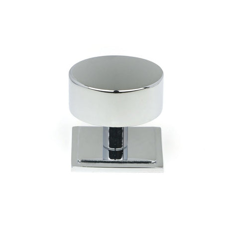 This is an image showing From The Anvil - Polished Chrome Kelso Cabinet Knob - 38mm (Square) available from T.H Wiggans Architectural Ironmongery in Kendal, quick delivery and discounted prices