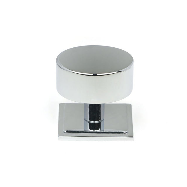 This is an image showing From The Anvil - Polished Chrome Kelso Cabinet Knob - 38mm (Square) available from T.H Wiggans Architectural Ironmongery in Kendal, quick delivery and discounted prices