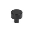 This is an image showing From The Anvil - Matt Black Kelso Cabinet Knob - 25mm (No rose) available from T.H Wiggans Architectural Ironmongery in Kendal, quick delivery and discounted prices