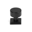 This is an image showing From The Anvil - Matt Black Kelso Cabinet Knob - 25mm (Square) available from T.H Wiggans Architectural Ironmongery in Kendal, quick delivery and discounted prices