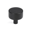 This is an image showing From The Anvil - Matt Black Kelso Cabinet Knob - 32mm (No rose) available from T.H Wiggans Architectural Ironmongery in Kendal, quick delivery and discounted prices
