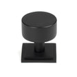 This is an image showing From The Anvil - Matt Black Kelso Cabinet Knob - 32mm (Square) available from T.H Wiggans Architectural Ironmongery in Kendal, quick delivery and discounted prices