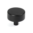 This is an image showing From The Anvil - Matt Black Kelso Cabinet Knob - 38mm (No rose) available from T.H Wiggans Architectural Ironmongery in Kendal, quick delivery and discounted prices