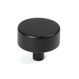 This is an image showing From The Anvil - Matt Black Kelso Cabinet Knob - 38mm (No rose) available from T.H Wiggans Architectural Ironmongery in Kendal, quick delivery and discounted prices