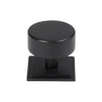 This is an image showing From The Anvil - Matt Black Kelso Cabinet Knob - 38mm (Square) available from T.H Wiggans Architectural Ironmongery in Kendal, quick delivery and discounted prices