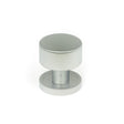 This is an image showing From The Anvil - Satin Chrome Kelso Cabinet Knob - 25mm (Plain) available from T.H Wiggans Architectural Ironmongery in Kendal, quick delivery and discounted prices
