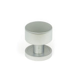 This is an image showing From The Anvil - Satin Chrome Kelso Cabinet Knob - 25mm (Plain) available from T.H Wiggans Architectural Ironmongery in Kendal, quick delivery and discounted prices