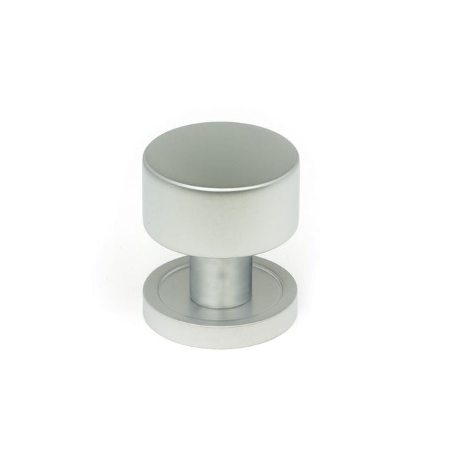 This is an image showing From The Anvil - Satin Chrome Kelso Cabinet Knob - 25mm (Plain) available from T.H Wiggans Architectural Ironmongery in Kendal, quick delivery and discounted prices