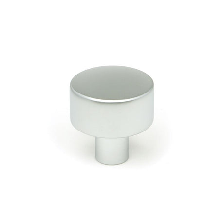 This is an image showing From The Anvil - Satin Chrome Kelso Cabinet Knob - 25mm (No rose) available from T.H Wiggans Architectural Ironmongery in Kendal, quick delivery and discounted prices