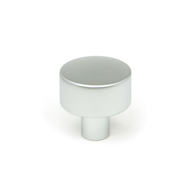 This is an image showing From The Anvil - Satin Chrome Kelso Cabinet Knob - 25mm (No rose) available from T.H Wiggans Architectural Ironmongery in Kendal, quick delivery and discounted prices