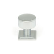 This is an image showing From The Anvil - Satin Chrome Kelso Cabinet Knob - 25mm (Square) available from T.H Wiggans Architectural Ironmongery in Kendal, quick delivery and discounted prices