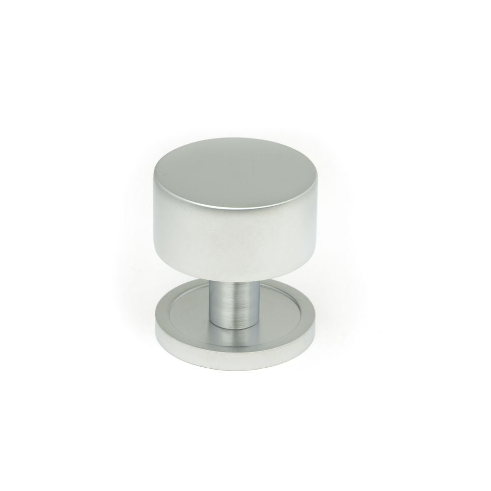This is an image showing From The Anvil - Satin Chrome Kelso Cabinet Knob - 32mm (Plain) available from T.H Wiggans Architectural Ironmongery in Kendal, quick delivery and discounted prices
