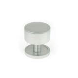 This is an image showing From The Anvil - Satin Chrome Kelso Cabinet Knob - 32mm (Plain) available from T.H Wiggans Architectural Ironmongery in Kendal, quick delivery and discounted prices
