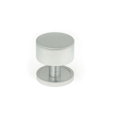 This is an image showing From The Anvil - Satin Chrome Kelso Cabinet Knob - 32mm (Plain) available from T.H Wiggans Architectural Ironmongery in Kendal, quick delivery and discounted prices
