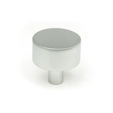 This is an image showing From The Anvil - Satin Chrome Kelso Cabinet Knob - 32mm (No rose) available from T.H Wiggans Architectural Ironmongery in Kendal, quick delivery and discounted prices