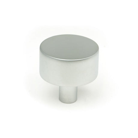 This is an image showing From The Anvil - Satin Chrome Kelso Cabinet Knob - 32mm (No rose) available from T.H Wiggans Architectural Ironmongery in Kendal, quick delivery and discounted prices