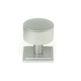 This is an image showing From The Anvil - Satin Chrome Kelso Cabinet Knob - 32mm (Square) available from T.H Wiggans Architectural Ironmongery in Kendal, quick delivery and discounted prices