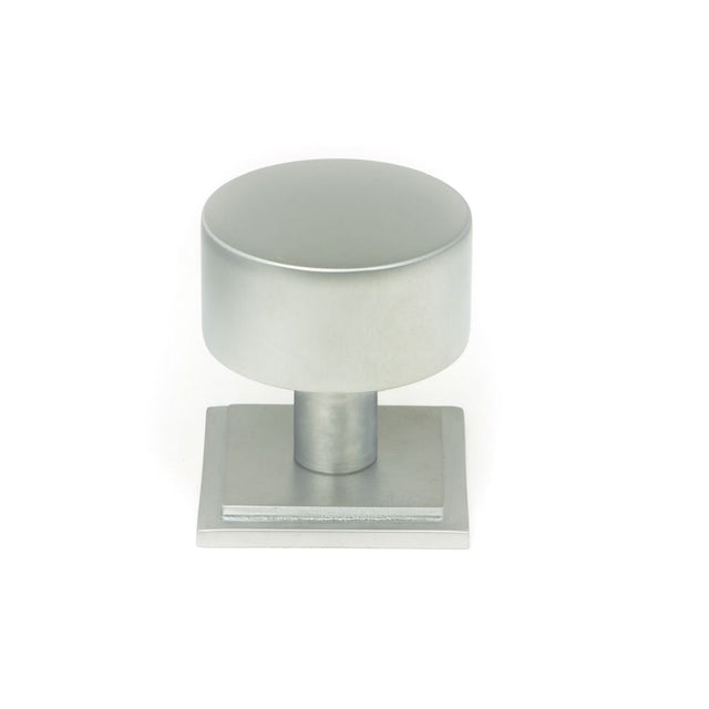 This is an image showing From The Anvil - Satin Chrome Kelso Cabinet Knob - 32mm (Square) available from T.H Wiggans Architectural Ironmongery in Kendal, quick delivery and discounted prices