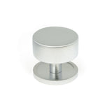 This is an image showing From The Anvil - Satin Chrome Kelso Cabinet Knob - 38mm (Plain) available from T.H Wiggans Architectural Ironmongery in Kendal, quick delivery and discounted prices