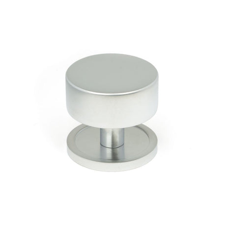 This is an image showing From The Anvil - Satin Chrome Kelso Cabinet Knob - 38mm (Plain) available from T.H Wiggans Architectural Ironmongery in Kendal, quick delivery and discounted prices