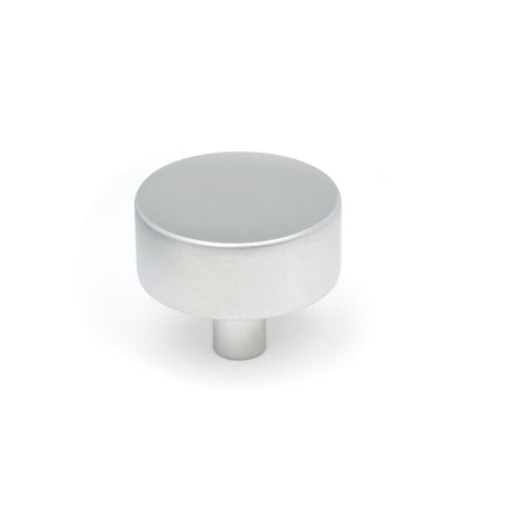 This is an image showing From The Anvil - Satin Chrome Kelso Cabinet Knob - 38mm (No rose) available from T.H Wiggans Architectural Ironmongery in Kendal, quick delivery and discounted prices