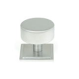 This is an image showing From The Anvil - Satin Chrome Kelso Cabinet Knob - 38mm (Square) available from T.H Wiggans Architectural Ironmongery in Kendal, quick delivery and discounted prices