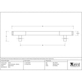 This is an image showing From The Anvil - Satin Chrome Kelso Pull Handle - Medium available from trade door handles, quick delivery and discounted prices