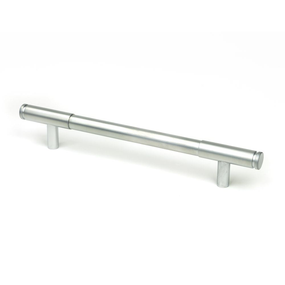 This is an image showing From The Anvil - Satin Chrome Kelso Pull Handle - Medium available from T.H Wiggans Architectural Ironmongery in Kendal, quick delivery and discounted prices