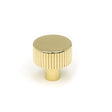 This is an image showing From The Anvil - Polished Brass Judd Cabinet Knob - 25mm (No Rose) available from T.H Wiggans Architectural Ironmongery in Kendal, quick delivery and discounted prices