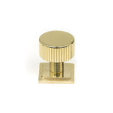 This is an image showing From The Anvil - Polished Brass Judd Cabinet Knob - 25mm (Square) available from T.H Wiggans Architectural Ironmongery in Kendal, quick delivery and discounted prices