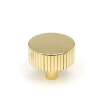 This is an image showing From The Anvil - Polished Brass Judd Cabinet Knob - 38mm (No Rose) available from T.H Wiggans Architectural Ironmongery in Kendal, quick delivery and discounted prices