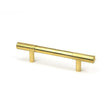 This is an image showing From The Anvil - Polished Brass Judd Pull Handle - Small available from T.H Wiggans Architectural Ironmongery in Kendal, quick delivery and discounted prices