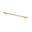 This is an image showing From The Anvil - Polished Brass Judd Pull Handle - Large available from T.H Wiggans Architectural Ironmongery in Kendal, quick delivery and discounted prices