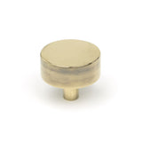 This is an image showing From The Anvil - Aged Brass Kelso Cabinet Knob - 38mm (No rose) available from T.H Wiggans Architectural Ironmongery in Kendal, quick delivery and discounted prices