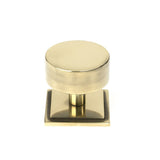This is an image showing From The Anvil - Aged Brass Kelso Cabinet Knob - 38mm (Square) available from T.H Wiggans Architectural Ironmongery in Kendal, quick delivery and discounted prices