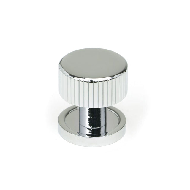 This is an image showing From The Anvil - Polished Chrome Judd Cabinet Knob - 25mm (Plain) available from T.H Wiggans Architectural Ironmongery in Kendal, quick delivery and discounted prices