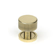 This is an image showing From The Anvil - Aged Brass Judd Cabinet Knob - 25mm (Plain) available from T.H Wiggans Architectural Ironmongery in Kendal, quick delivery and discounted prices