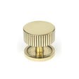 This is an image showing From The Anvil - Aged Brass Judd Cabinet Knob - 38mm (Plain) available from T.H Wiggans Architectural Ironmongery in Kendal, quick delivery and discounted prices