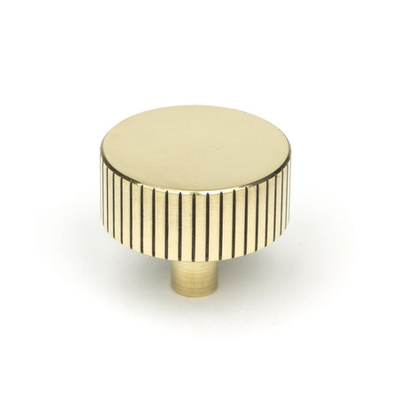 This is an image showing From The Anvil - Aged Brass Judd Cabinet Knob - 38mm (No rose) available from T.H Wiggans Architectural Ironmongery in Kendal, quick delivery and discounted prices