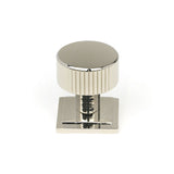 This is an image showing From The Anvil - Polished Nickel Judd Cabinet Knob - 25mm (Plain) available from T.H Wiggans Architectural Ironmongery in Kendal, quick delivery and discounted prices