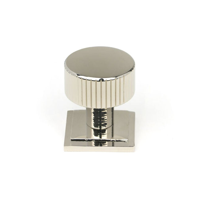 This is an image showing From The Anvil - Polished Nickel Judd Cabinet Knob - 25mm (Plain) available from T.H Wiggans Architectural Ironmongery in Kendal, quick delivery and discounted prices