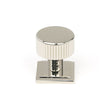 This is an image showing From The Anvil - Polished Nickel Judd Cabinet Knob - 25mm (Square) available from T.H Wiggans Architectural Ironmongery in Kendal, quick delivery and discounted prices