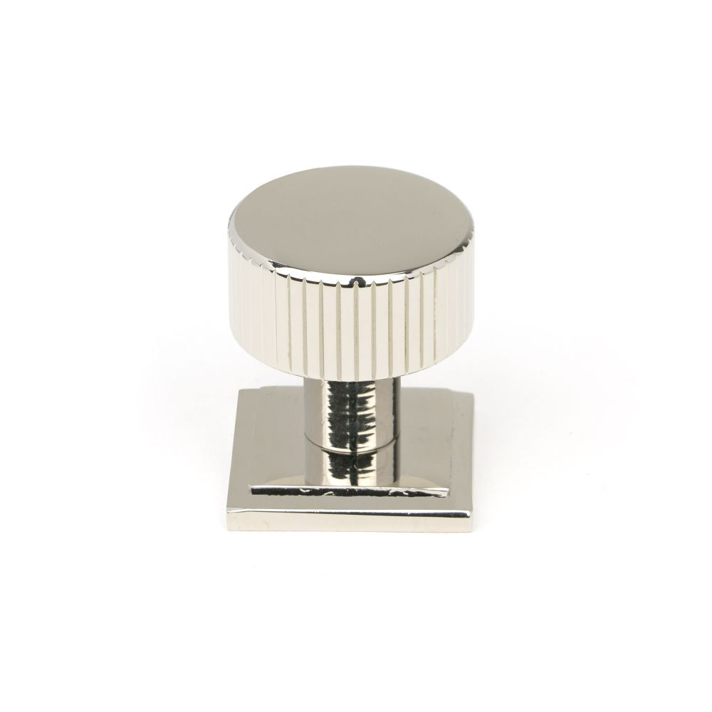 This is an image showing From The Anvil - Polished Nickel Judd Cabinet Knob - 25mm (Square) available from T.H Wiggans Architectural Ironmongery in Kendal, quick delivery and discounted prices