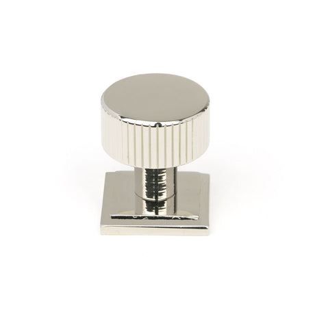This is an image showing From The Anvil - Polished Nickel Judd Cabinet Knob - 25mm (Square) available from T.H Wiggans Architectural Ironmongery in Kendal, quick delivery and discounted prices
