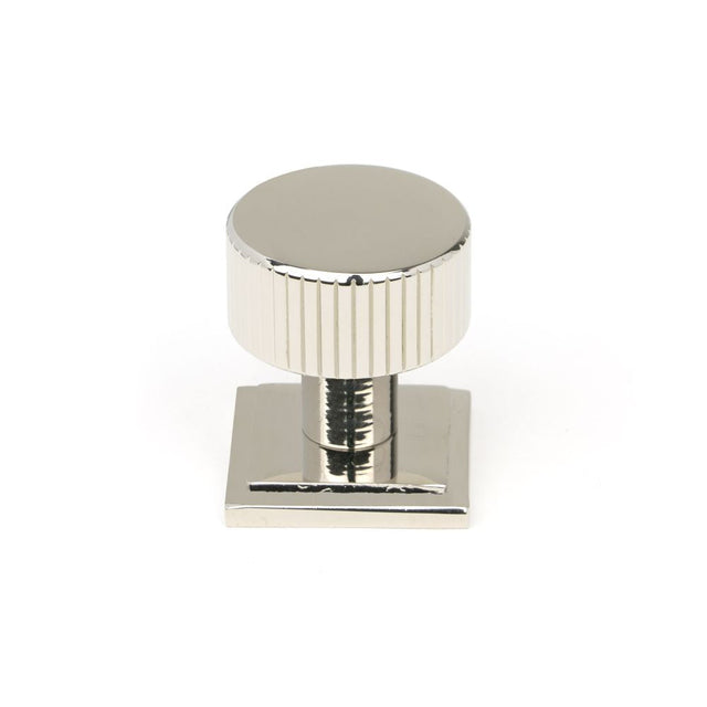 This is an image showing From The Anvil - Polished Nickel Judd Cabinet Knob - 25mm (Square) available from T.H Wiggans Architectural Ironmongery in Kendal, quick delivery and discounted prices