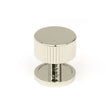 This is an image showing From The Anvil - Polished Nickel Judd Cabinet Knob - 32mm (Plain) available from T.H Wiggans Architectural Ironmongery in Kendal, quick delivery and discounted prices